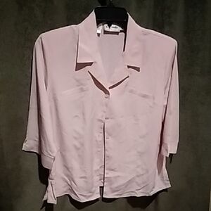 Elegant Light Pink Button Down Shirt